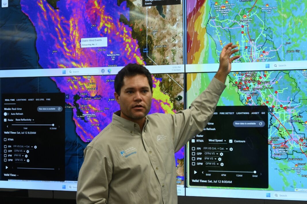 PGE hazards map